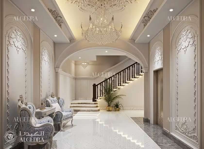تصميم مدخل فيلا فاخرة