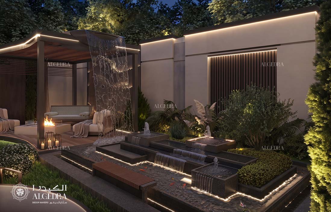 MBZ villa garden majlis