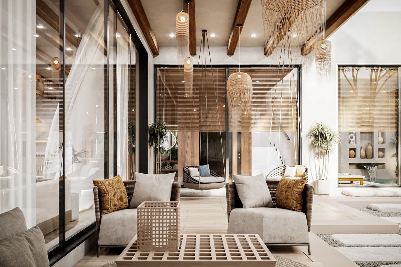 courtyard majlis design Qatar