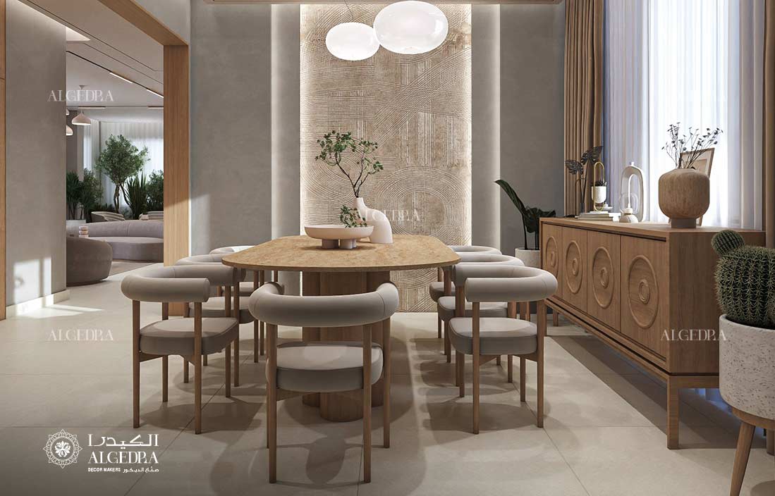 villa dining room design