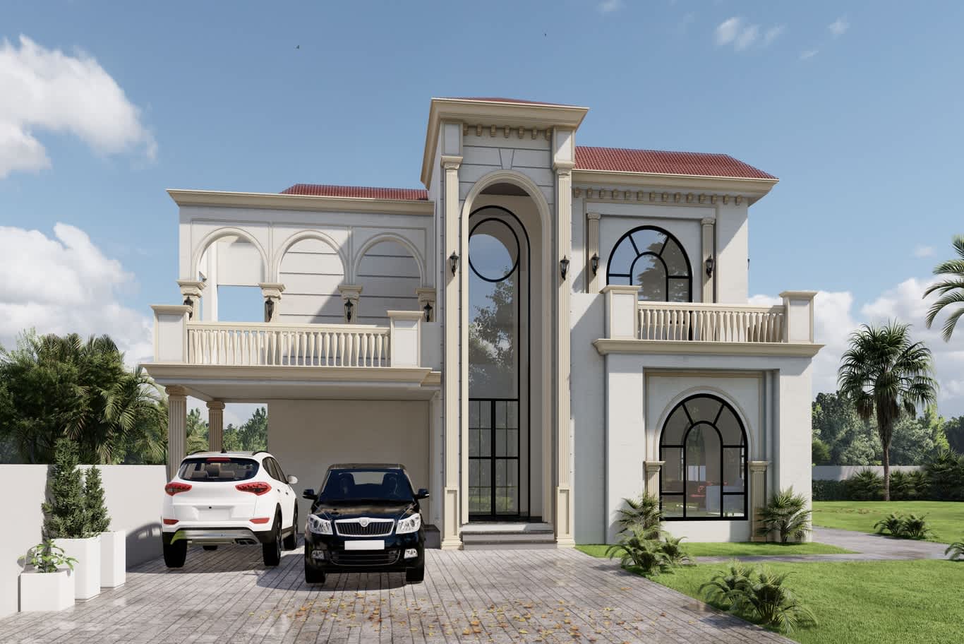 american style villa design