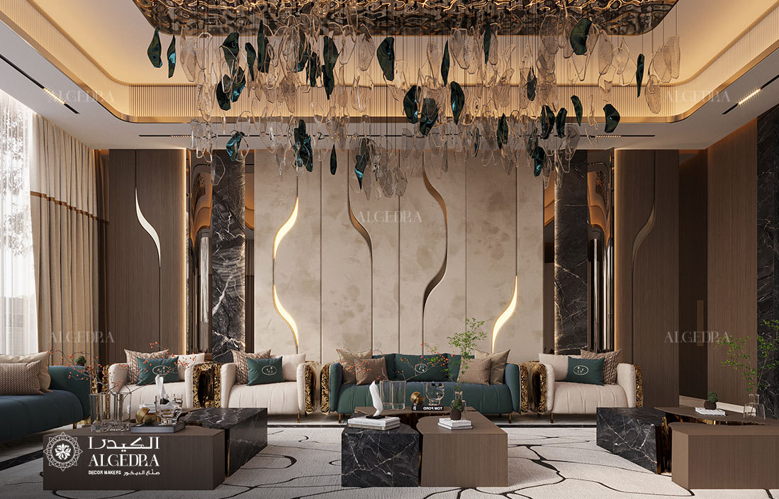 تصميم داخلي لمجلس عربي في الإمارات