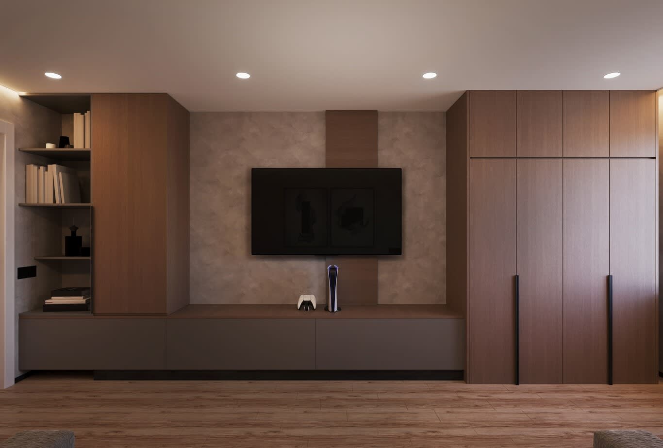 تصميم داخلي لشقة في أبوظبي