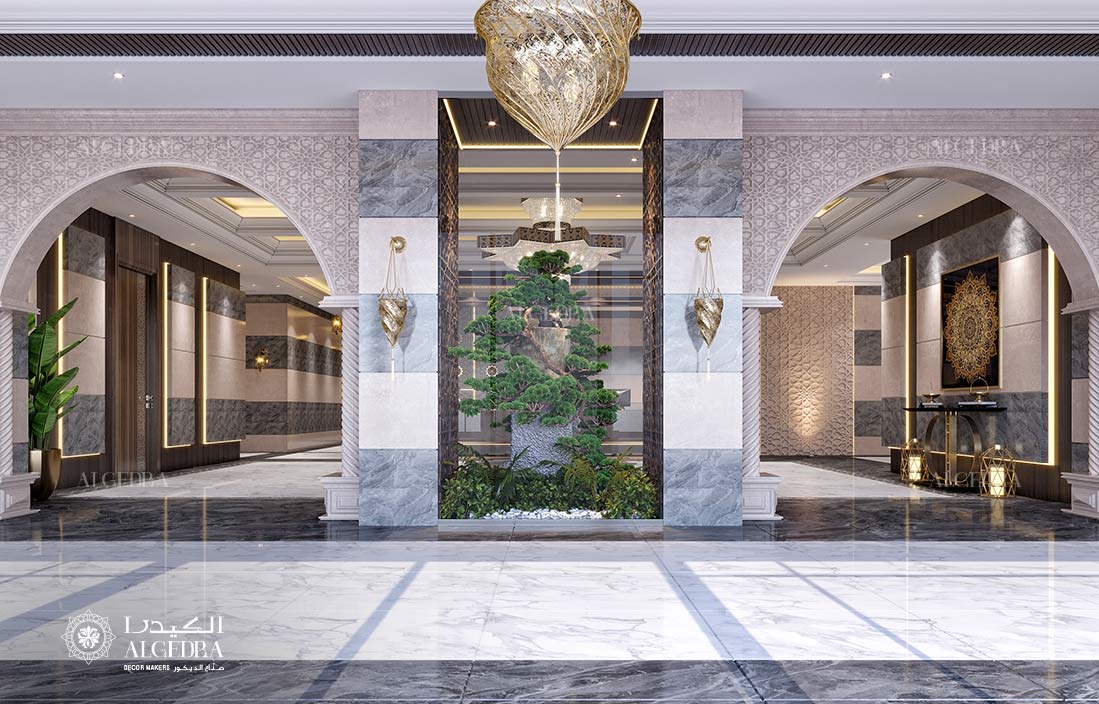 sustainable entrance design in Sharjah