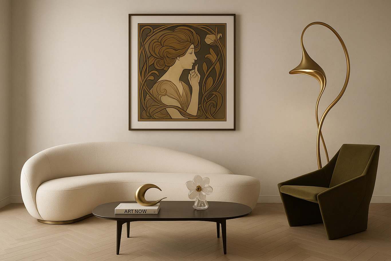 art nouveau house interior