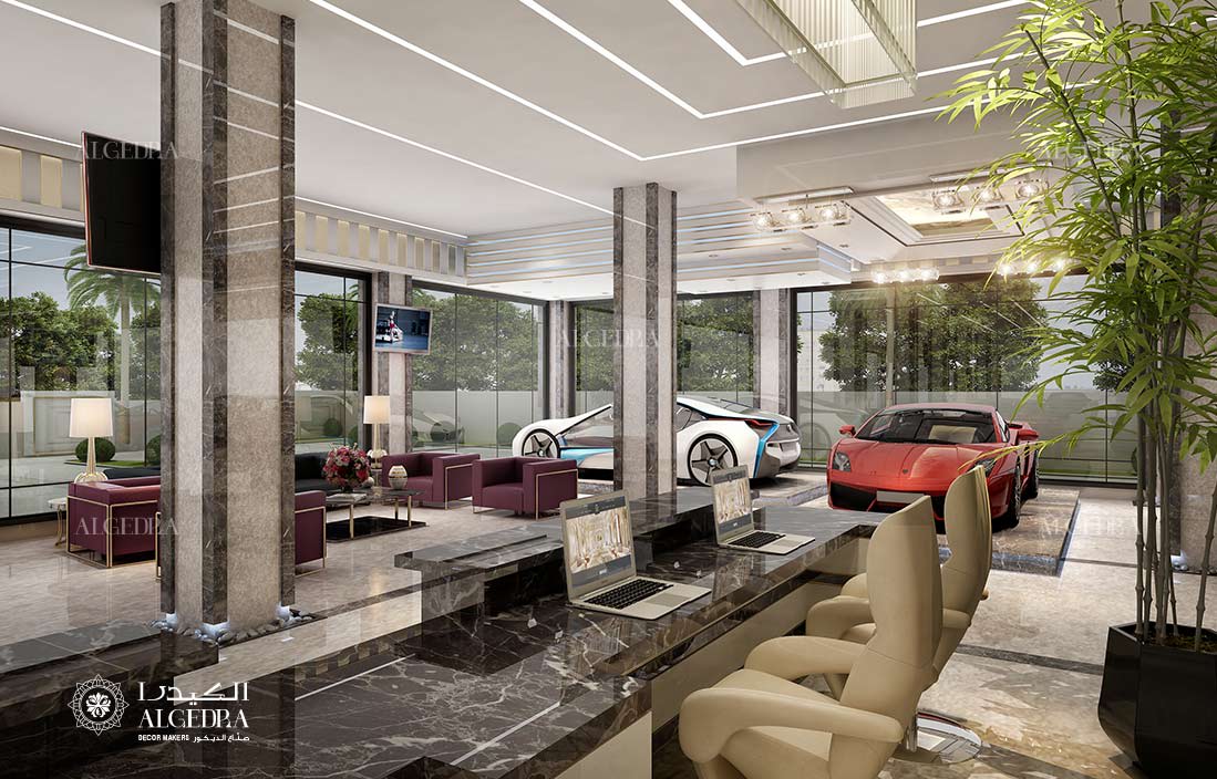 used car showroom design