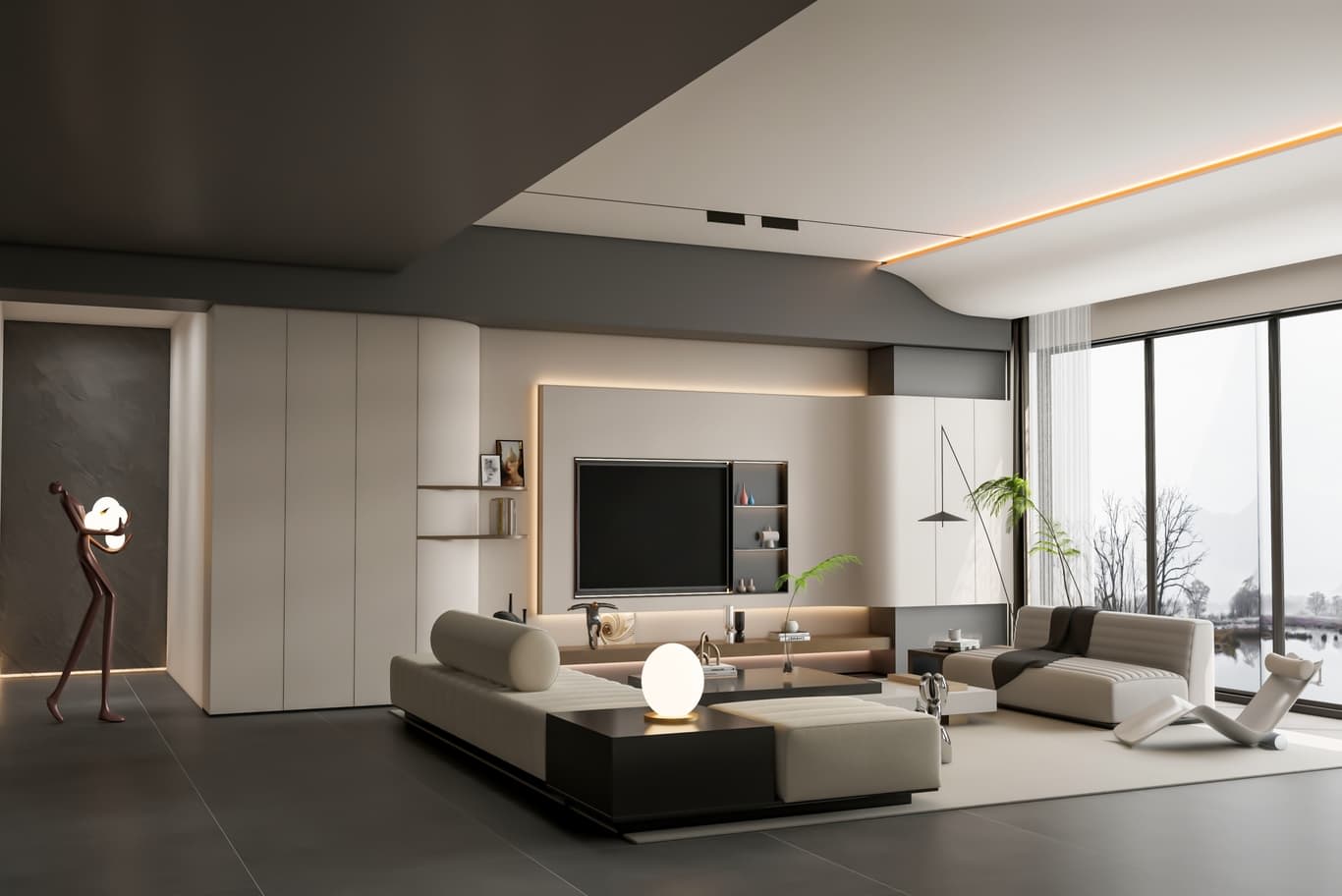 modern villa interior design