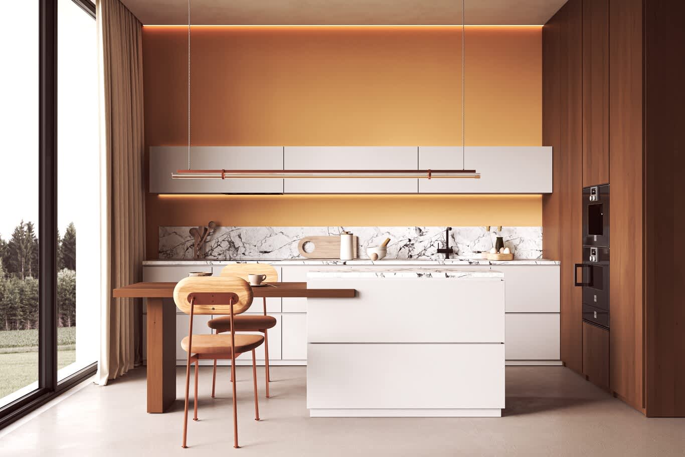 Al Barari villa kitchen design