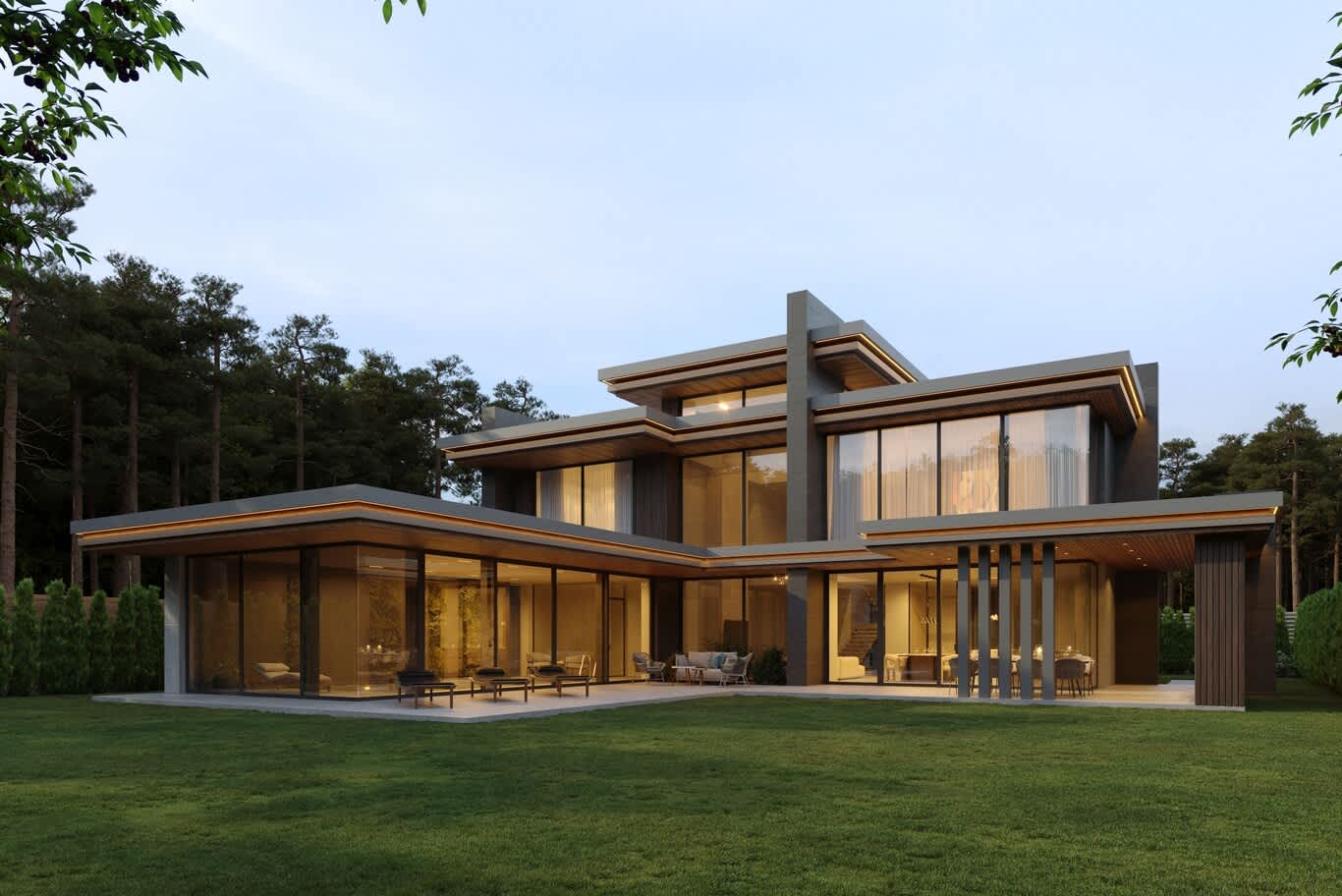 عمارة فلل بنظام التبريد السلبي