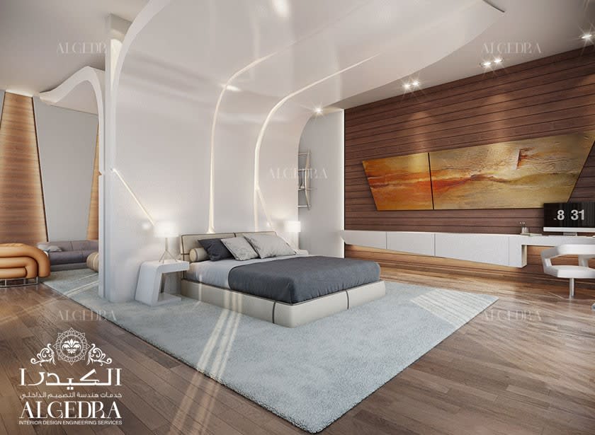 تصميم غرفة نوم فاخرة في دبي