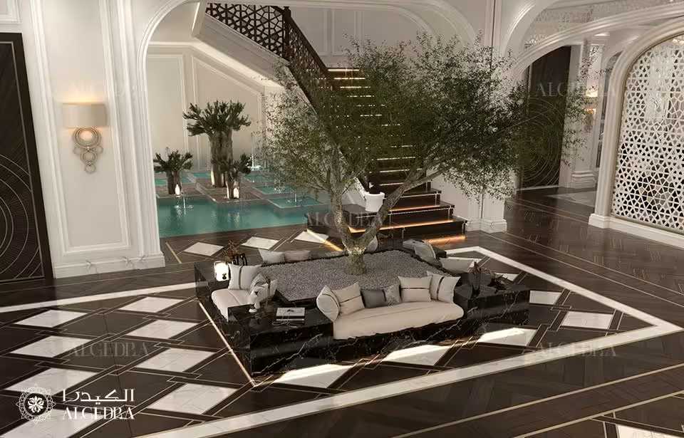تصميم مدخل فيلا فاخرة