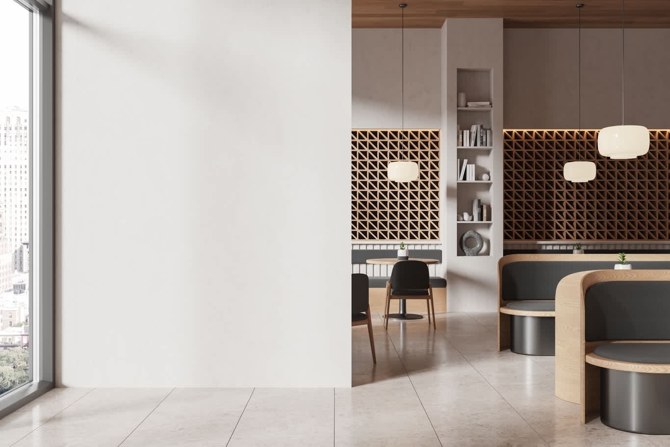 contemporary coffee shop interiors