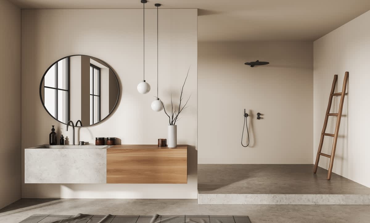 coastal interior design bathroom