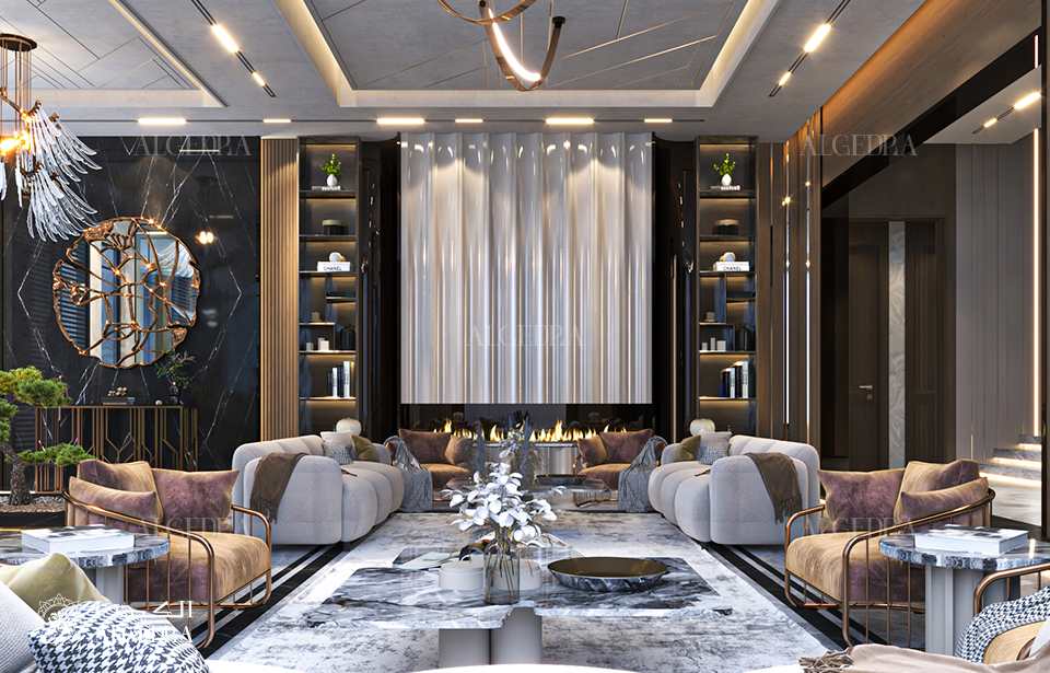 High-end townhouse interior design