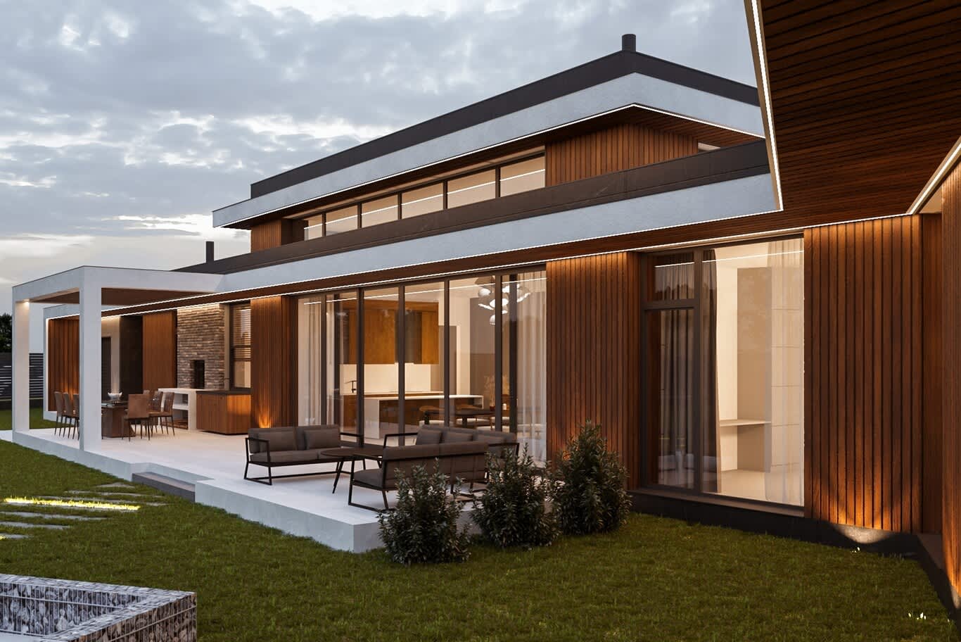 Custom villa landscaping services