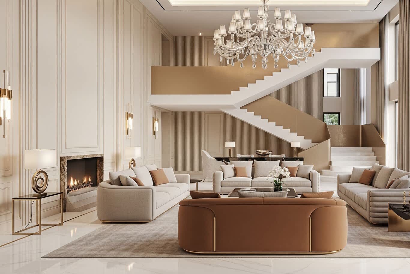 Premium villa interiors Dubai