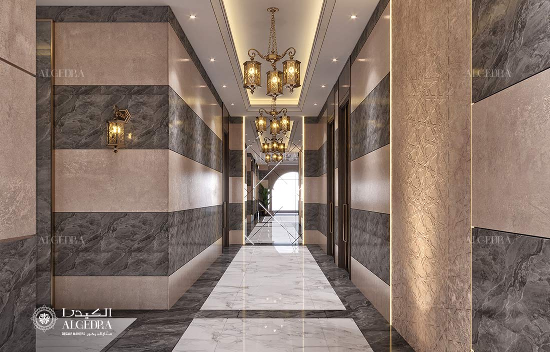 residential tower - lobby design in Dubai