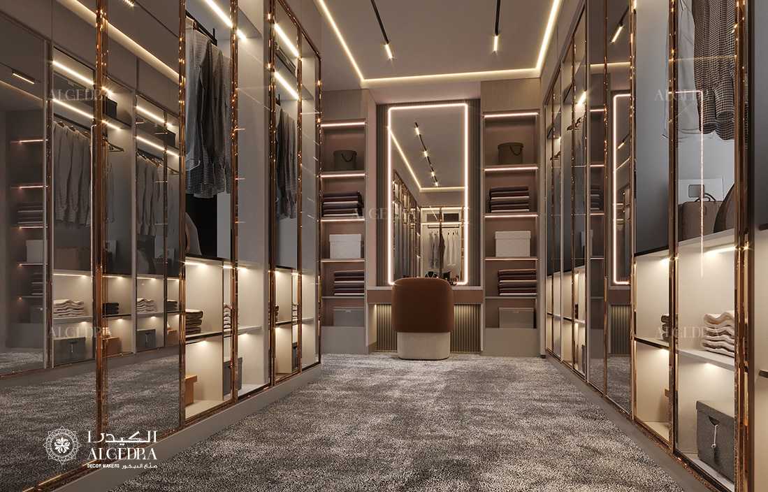 تصميم غرفة تبديل الملابس