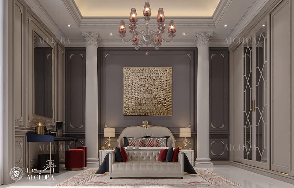 classic bedroom design in Qatar