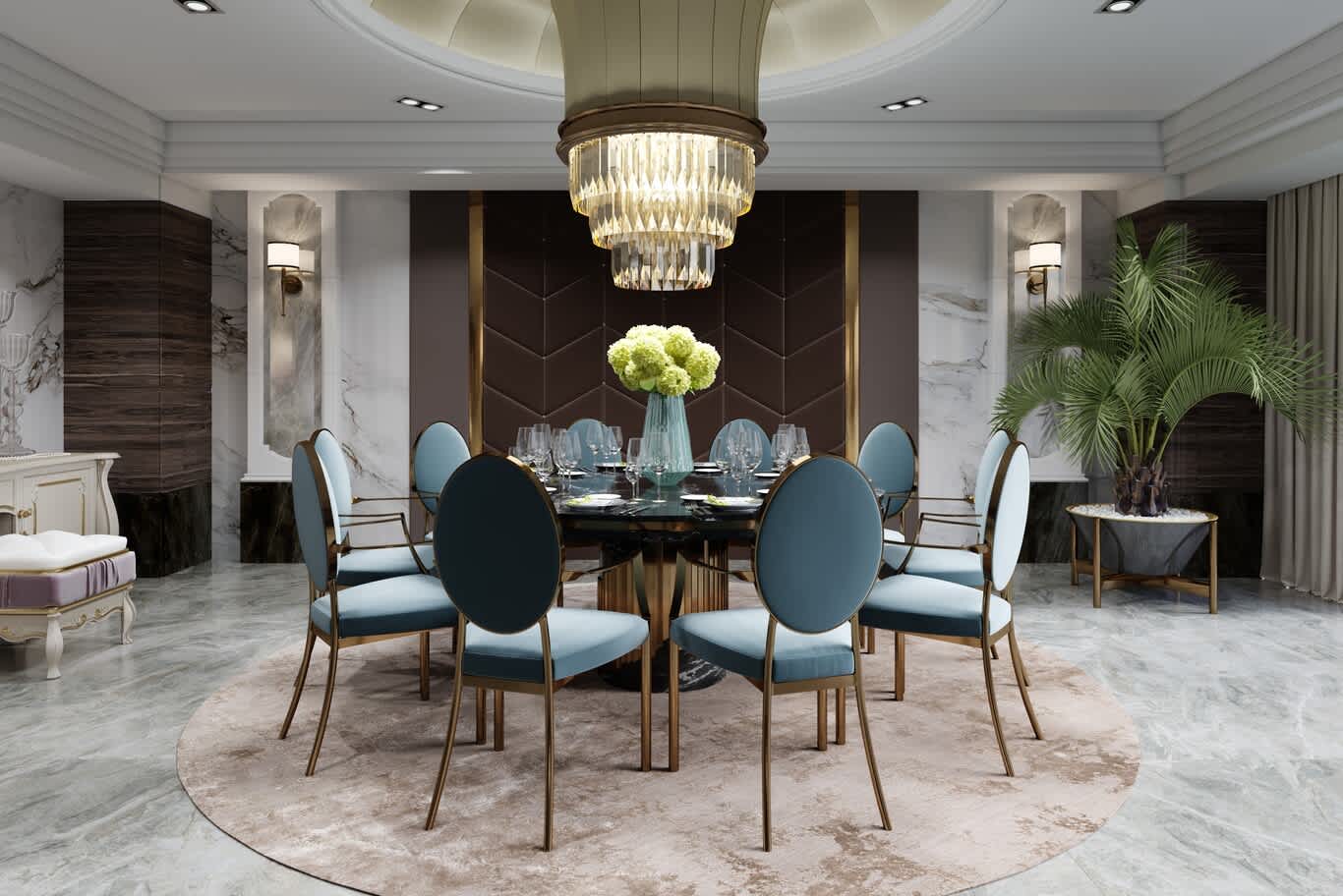 luxury classic dining room design