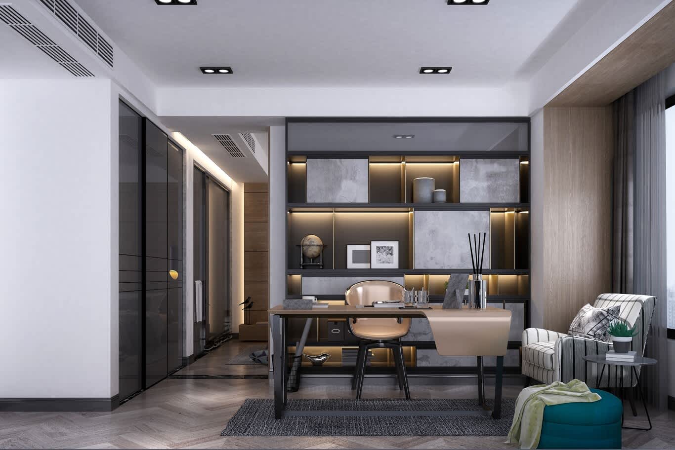 West Bay Lagoon villa interiors