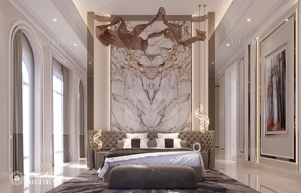 contemporary bedroom design in Abu Dhabi