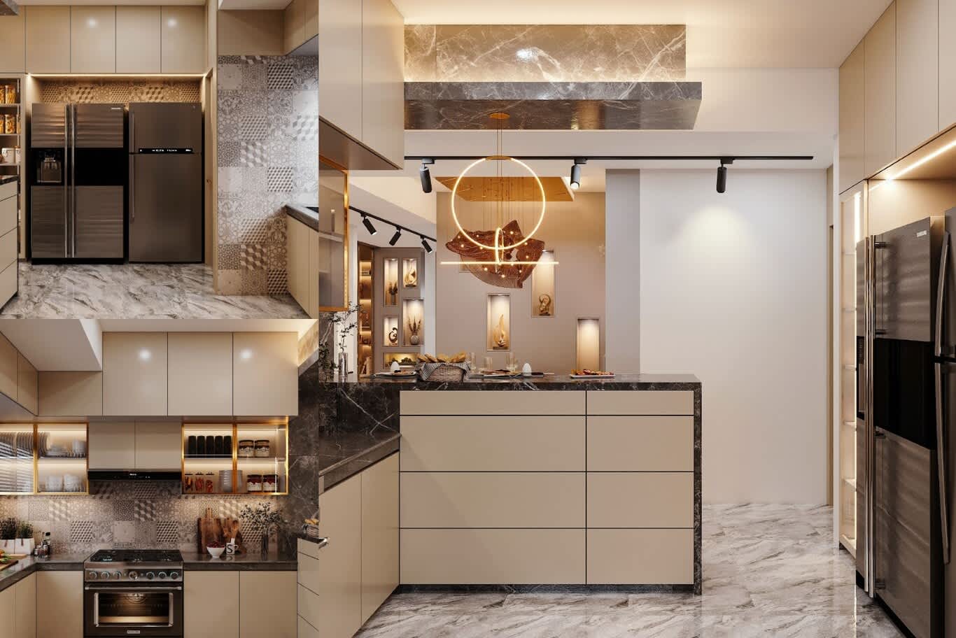 Al Shamkha villa kitchen renovation
