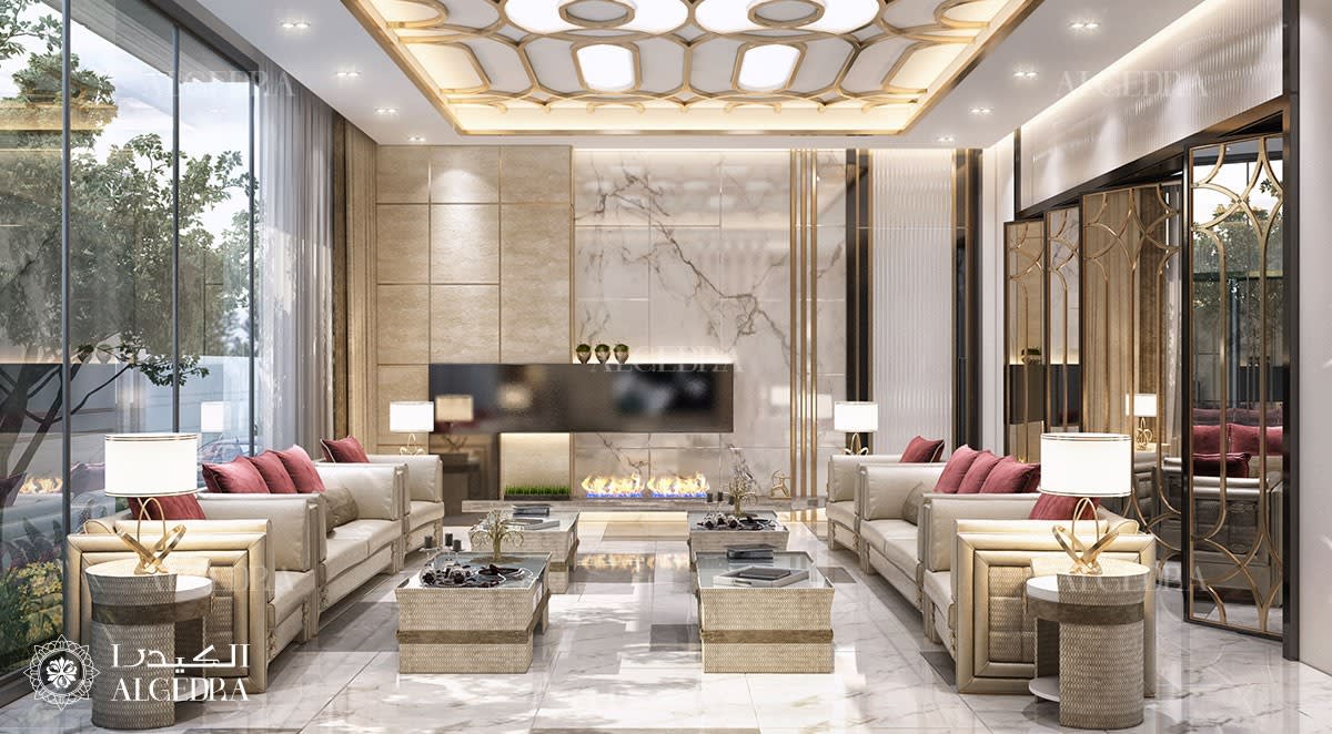 palace living room interior design UAE