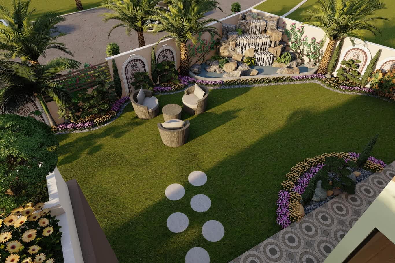 تصميم مناظر طبيعية مستدامة