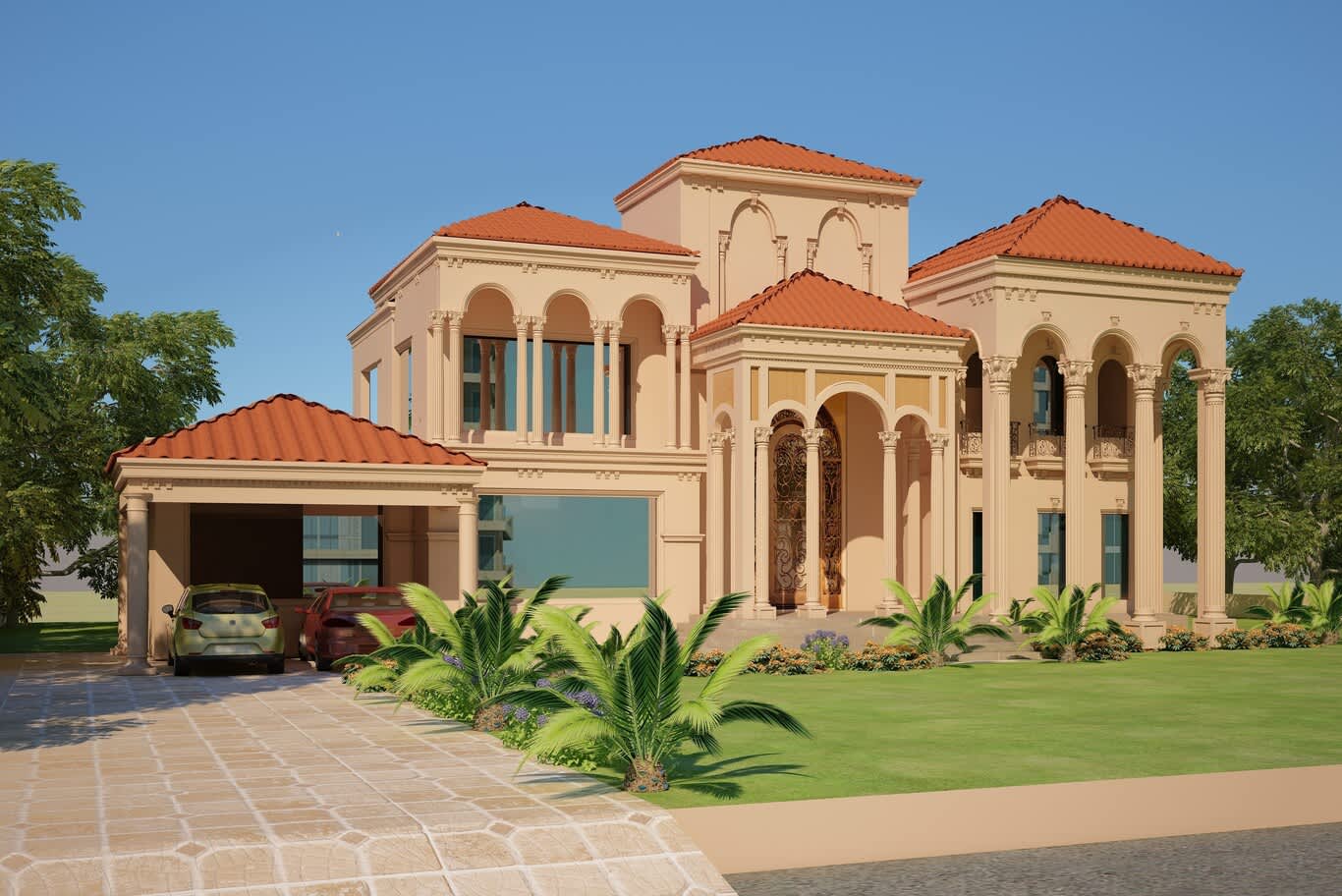 Luxury villa exterior