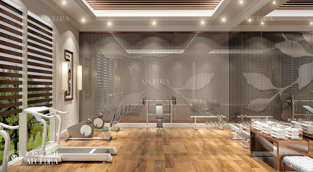 large home gym interior design