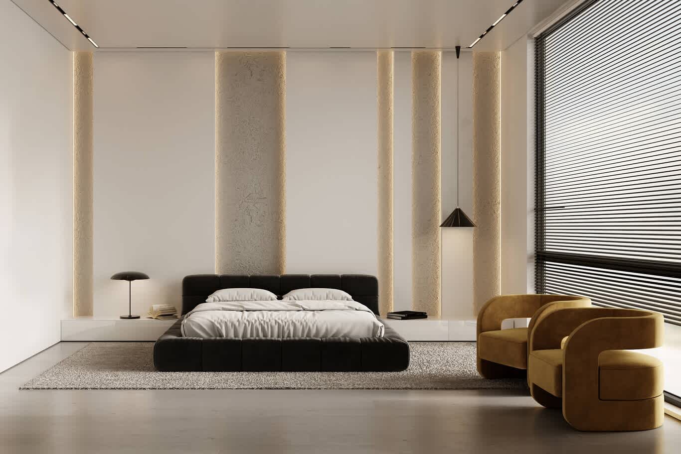 Custom bedroom millwork UAE