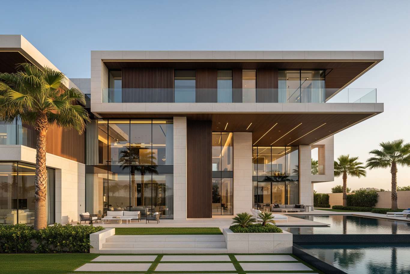 modern villa exterior Dubai