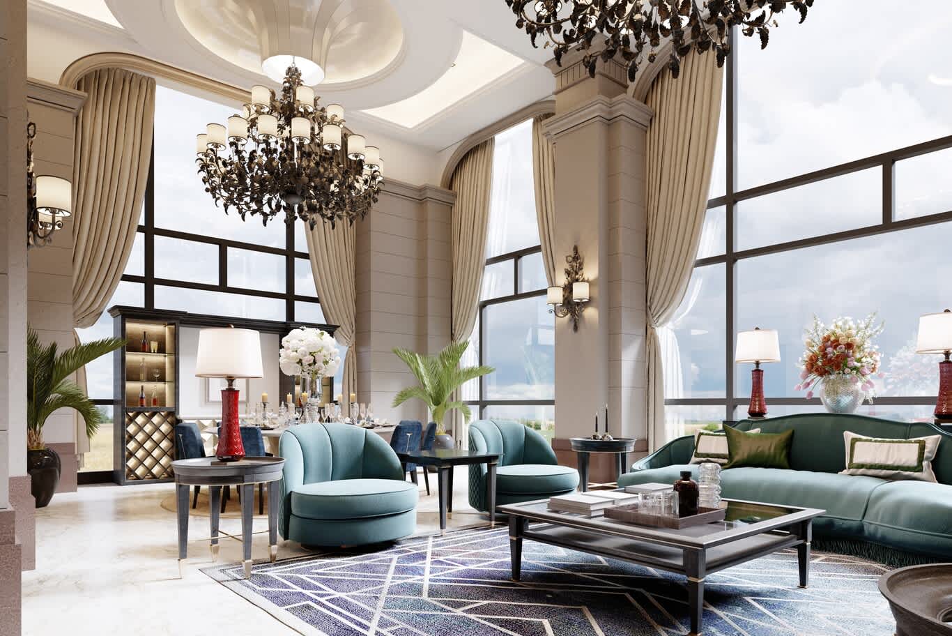 تصميم داخلي فيلا روبي XXII Carat