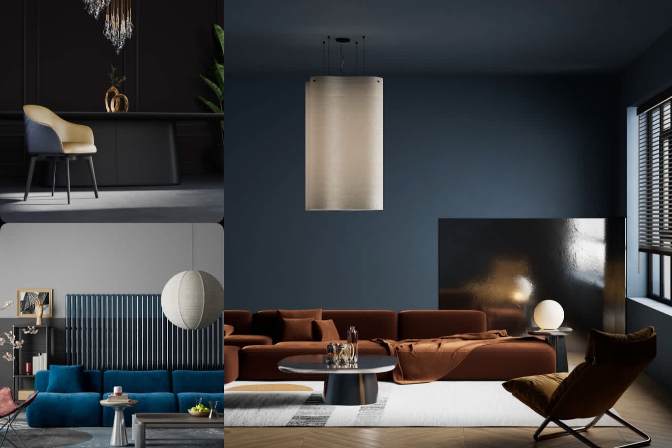 Bold colour interior design