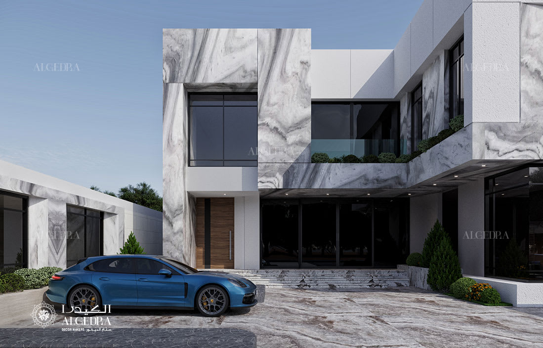 villa exterior design in Abu Dhabi