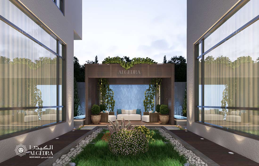 التصميم الخارجي لفيلا دبي