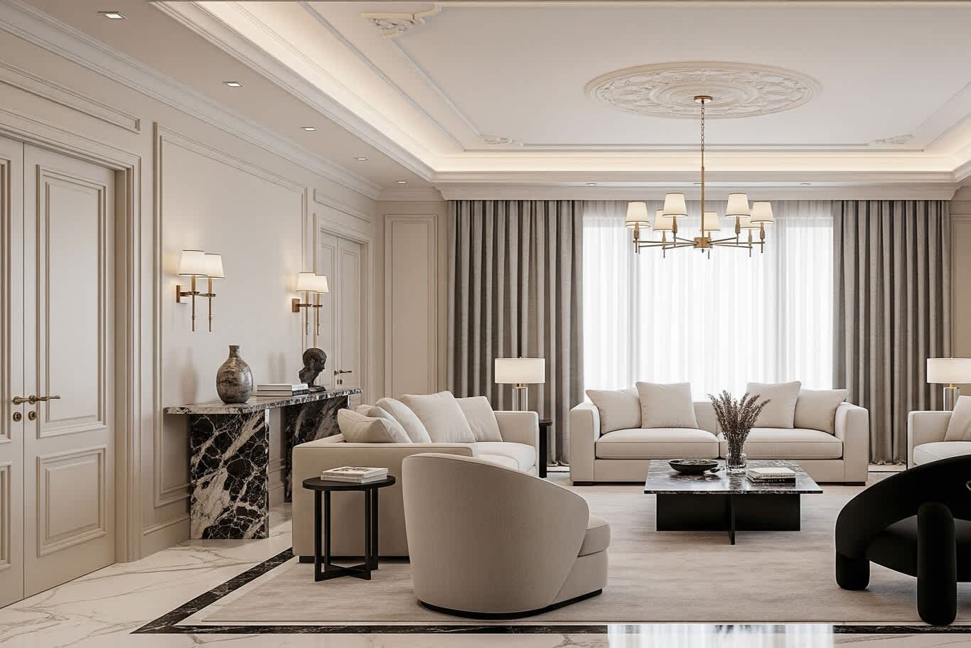 Villa architecture Emirates Hills