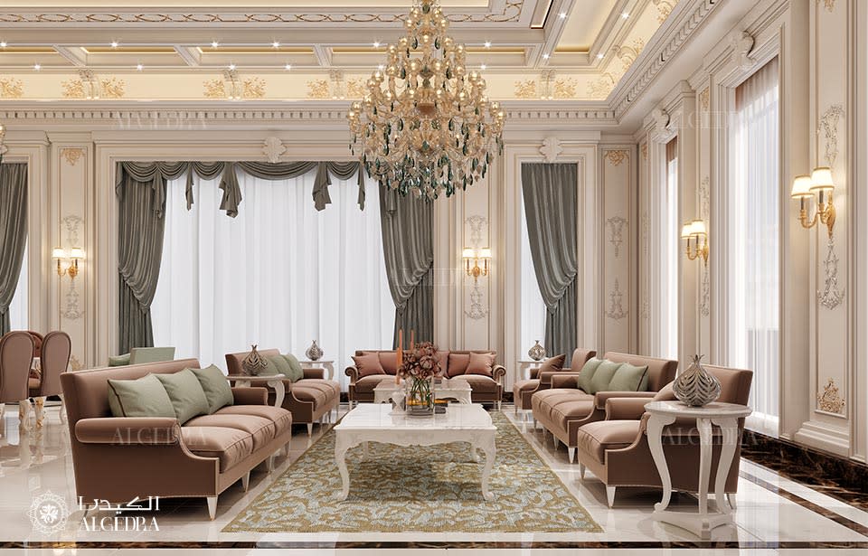 family sitting room design in dubai