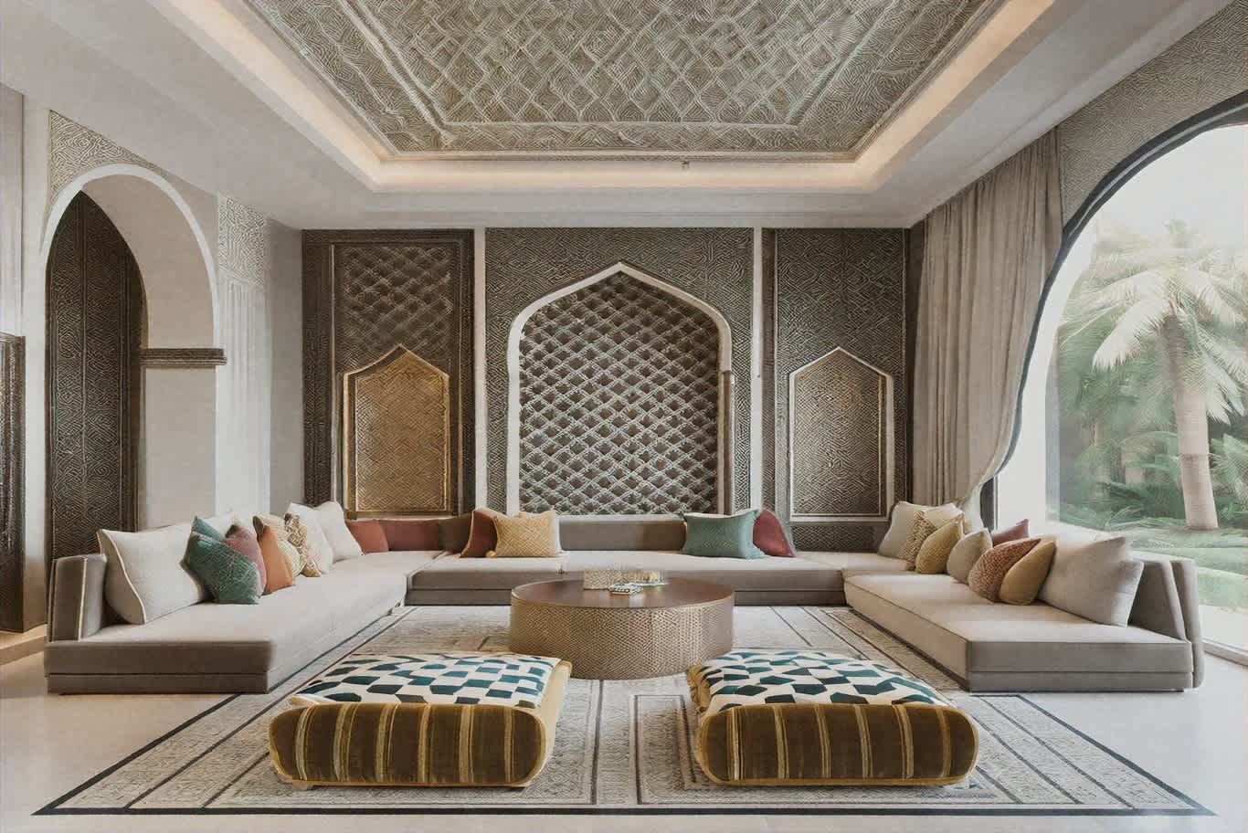 تصميم داخلي مغربي حديث