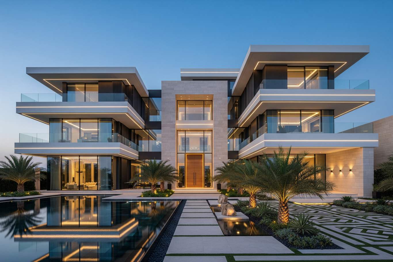 ultra modern modern villa exterior design