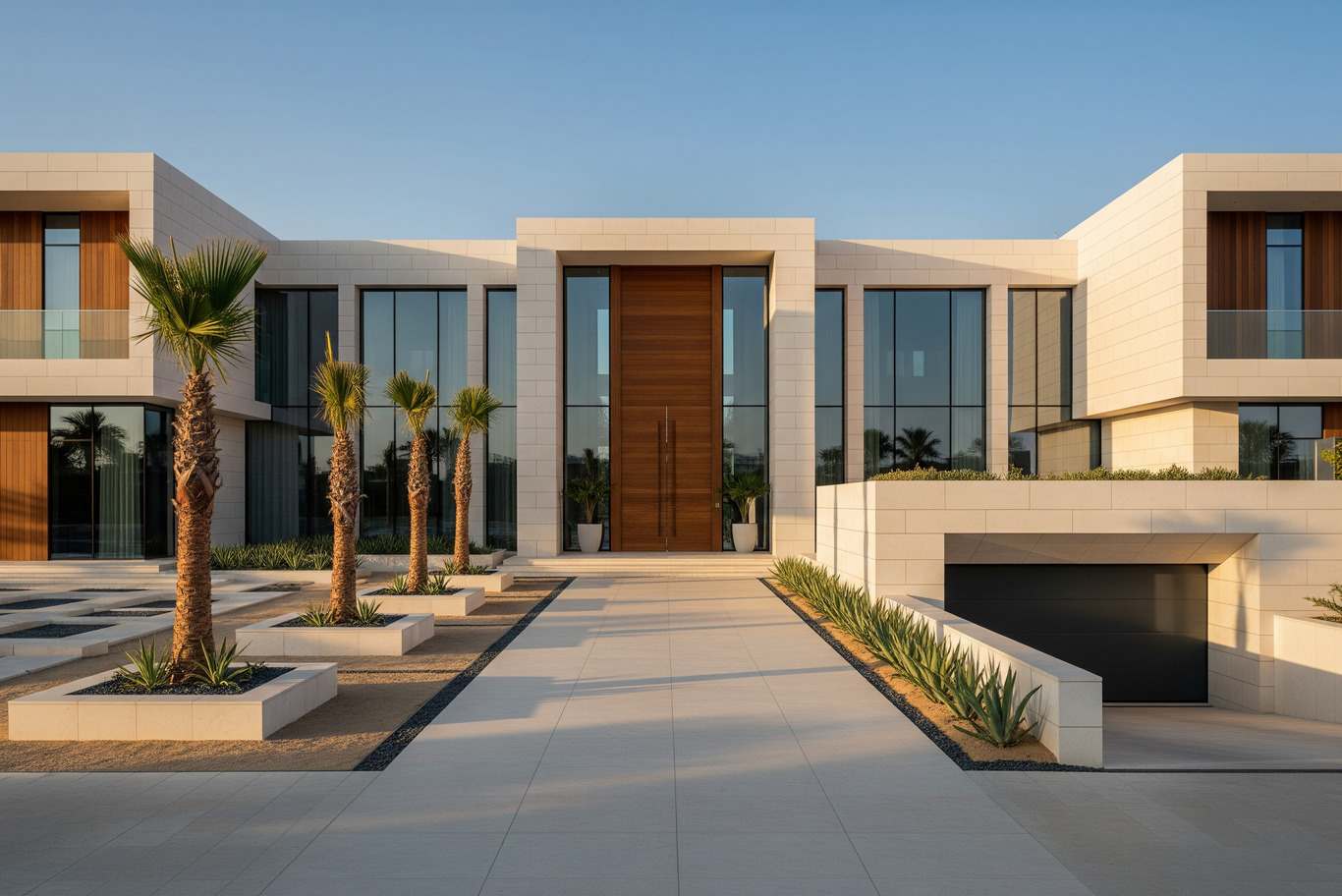 high-end villa exterior UAE