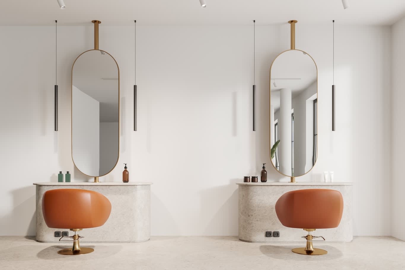 eco friendly salon interior