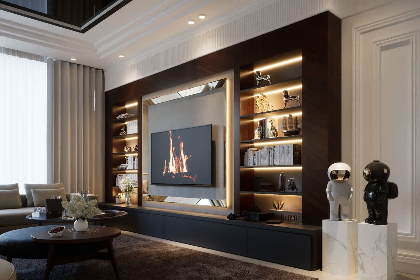 open concept lounge Dubai