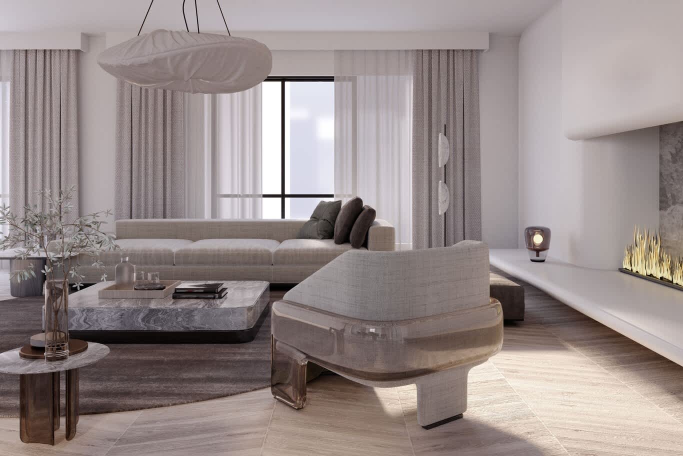 تصميم داخلي لتاون هاوس في ساس النخل