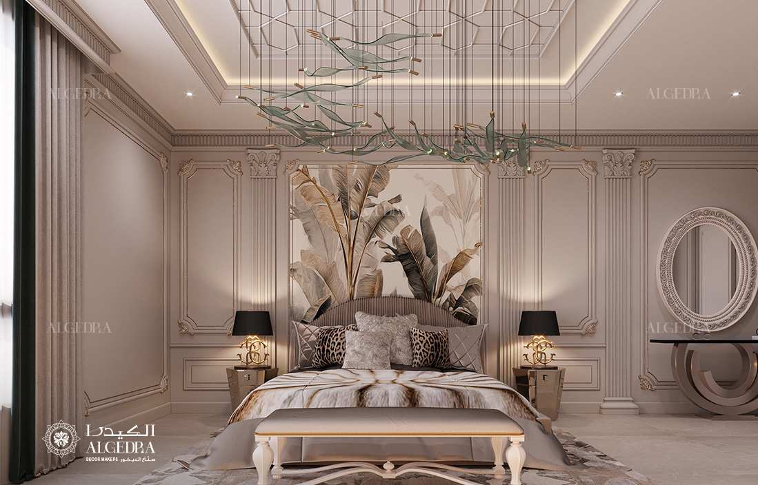 التصميم الداخلي لغرفة النوم الرئيسية