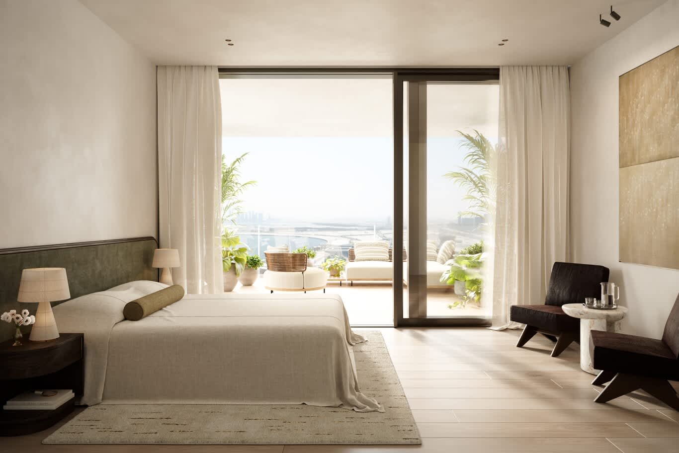 Saadiyat villa master bedroom