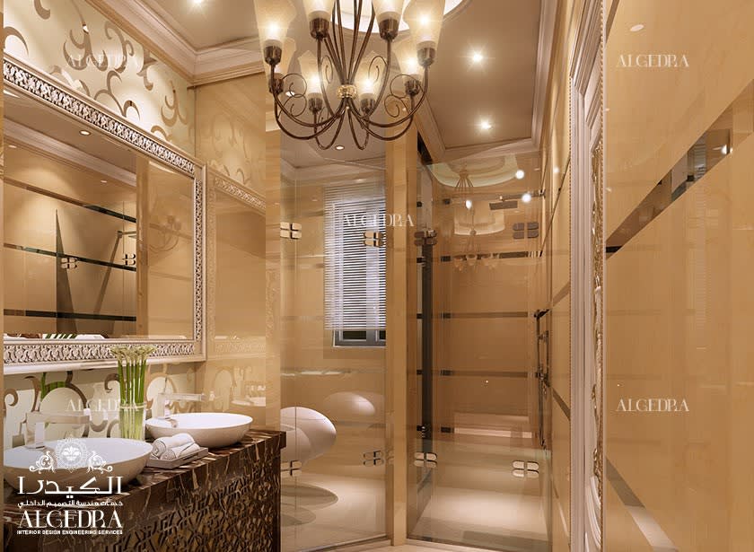 luxury bathroom for villa