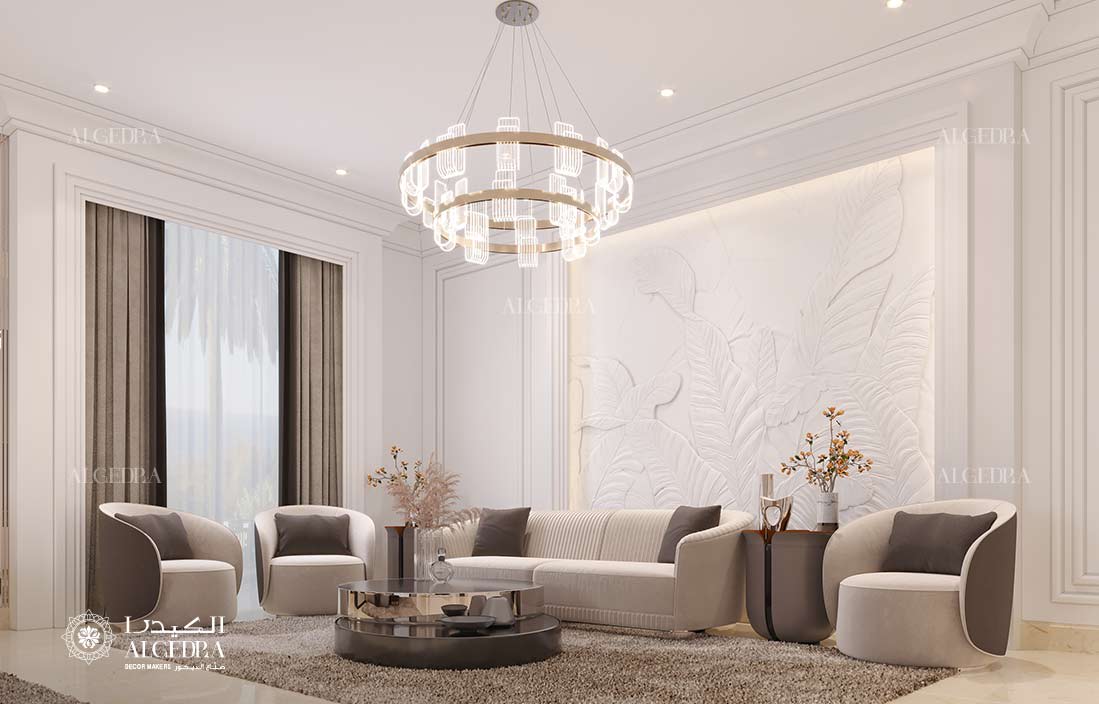 تصميم داخلي لمجلس نسائي في أبوظبي