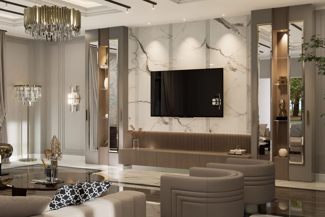 تصميم ركن القهوة في المجلس